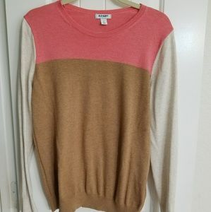 Color block sweater
